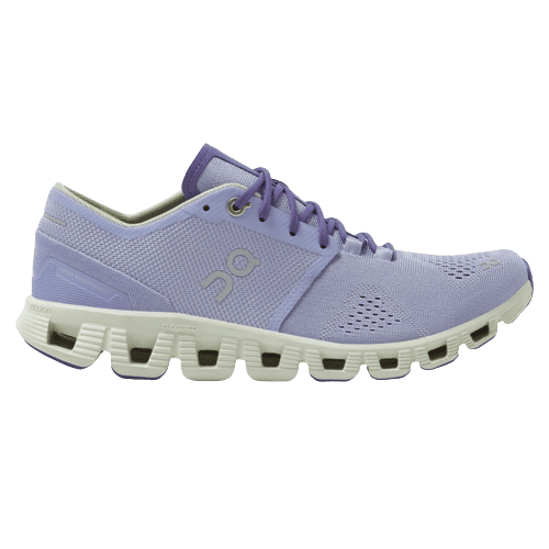 Zapatillas de entrenamiento On Cloud X color morado y blanco